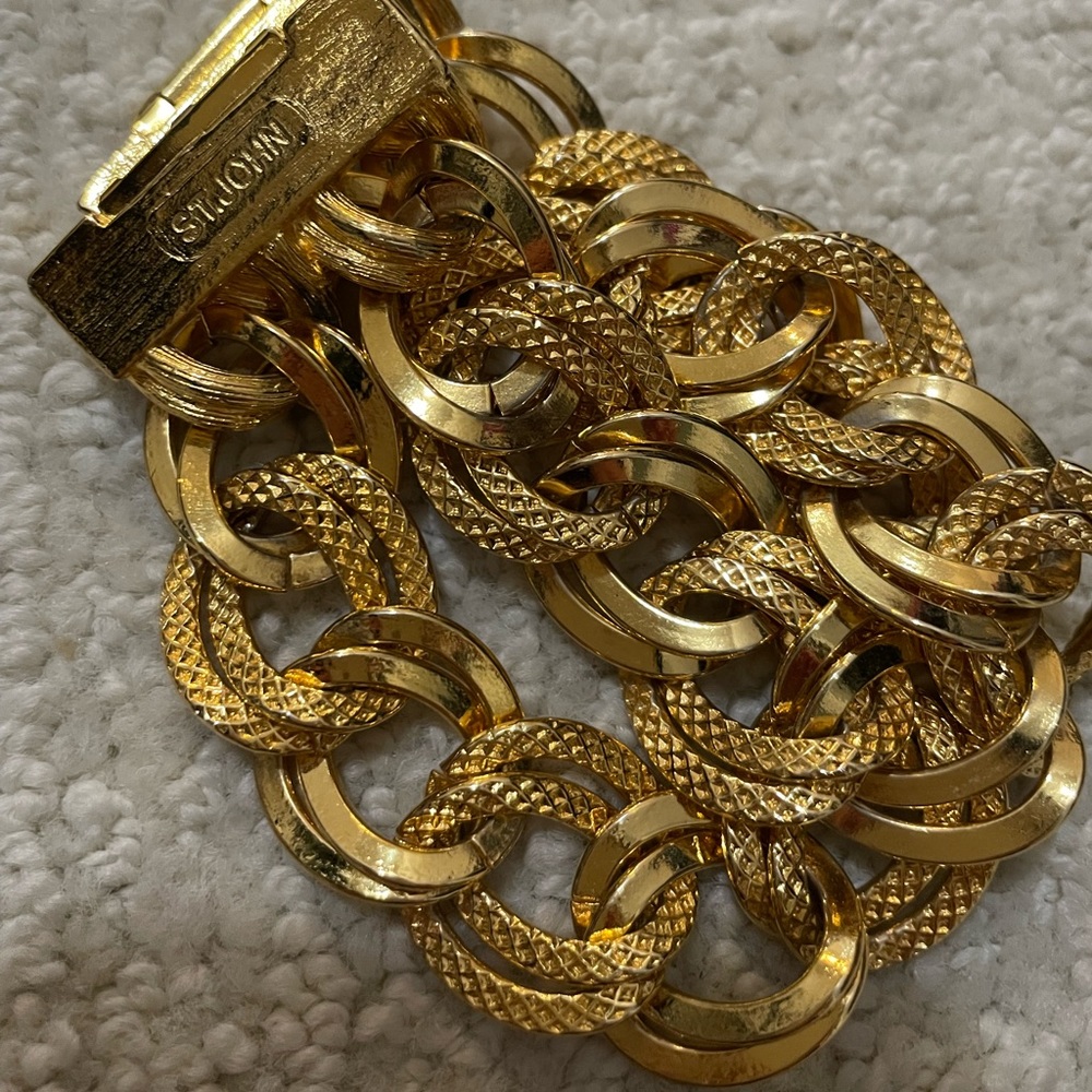 St John 7” double link bracelet